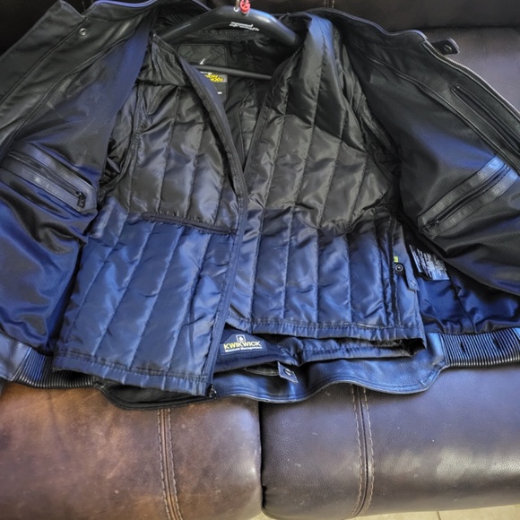 Scorpion Exo Men's Motorcycle Jacket Black Leather 2XL with Armor - Get Stung - Picture 7 of 7